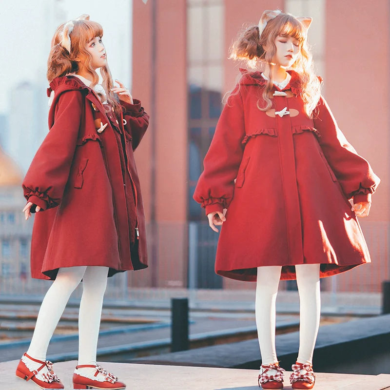 Fairy Cat - Sweet Lolita Coat Autumn and Winter Lolita Outwear