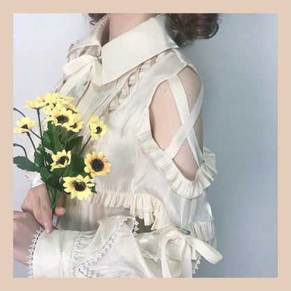 OCELOT - Lolita Blouse Yuelong Poem Long Sleeve Inner Shirt