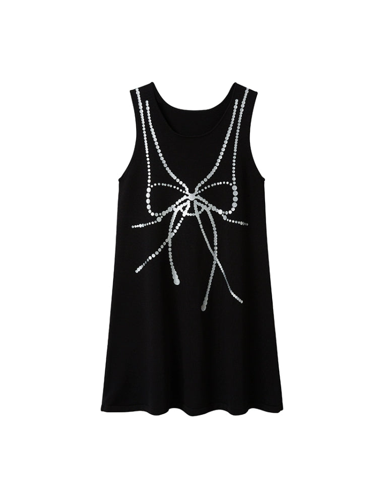 Sleeveless round neck dress【s0000007599】