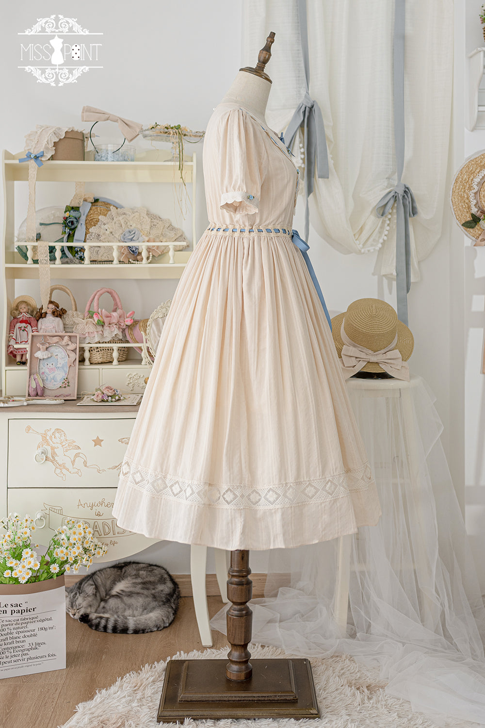 Miss Point - Happy Summer Elegant Lolita Floral OP Dress