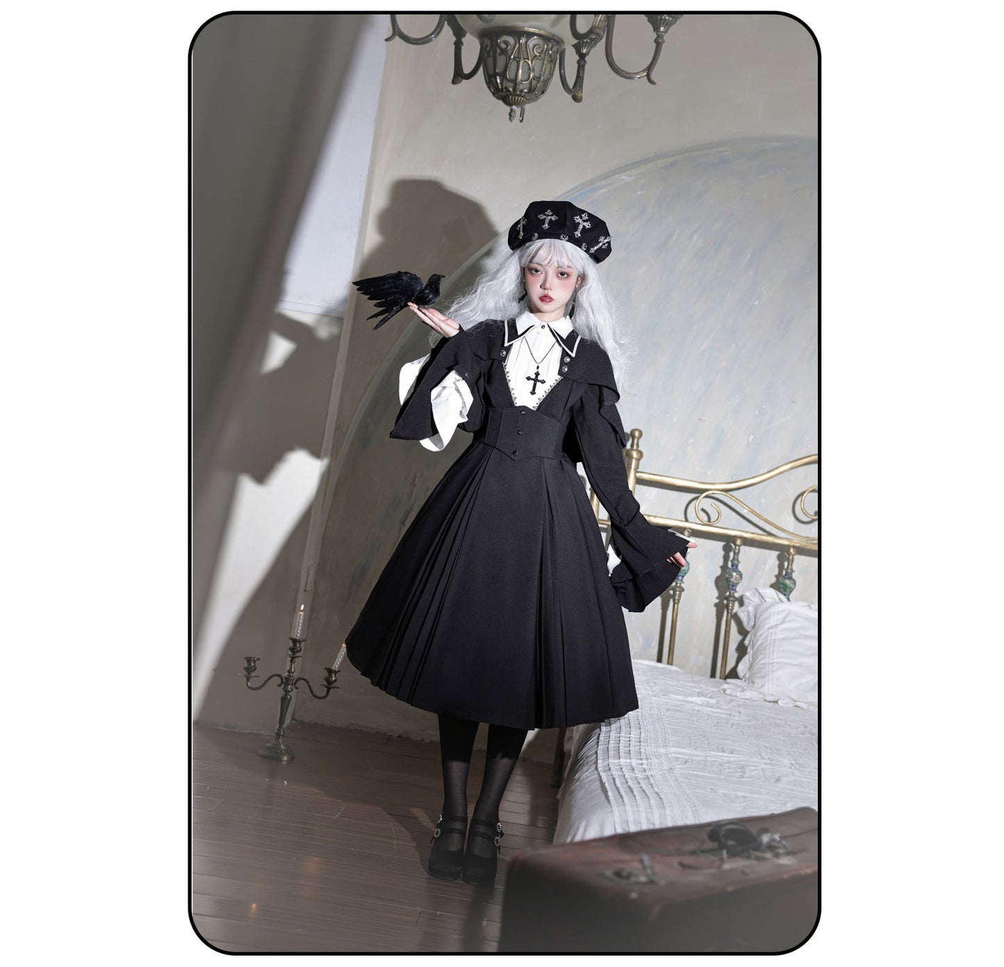 Susin Lolita - Cross Praise - Nun Style Gothic Lolita Dress and Blouse