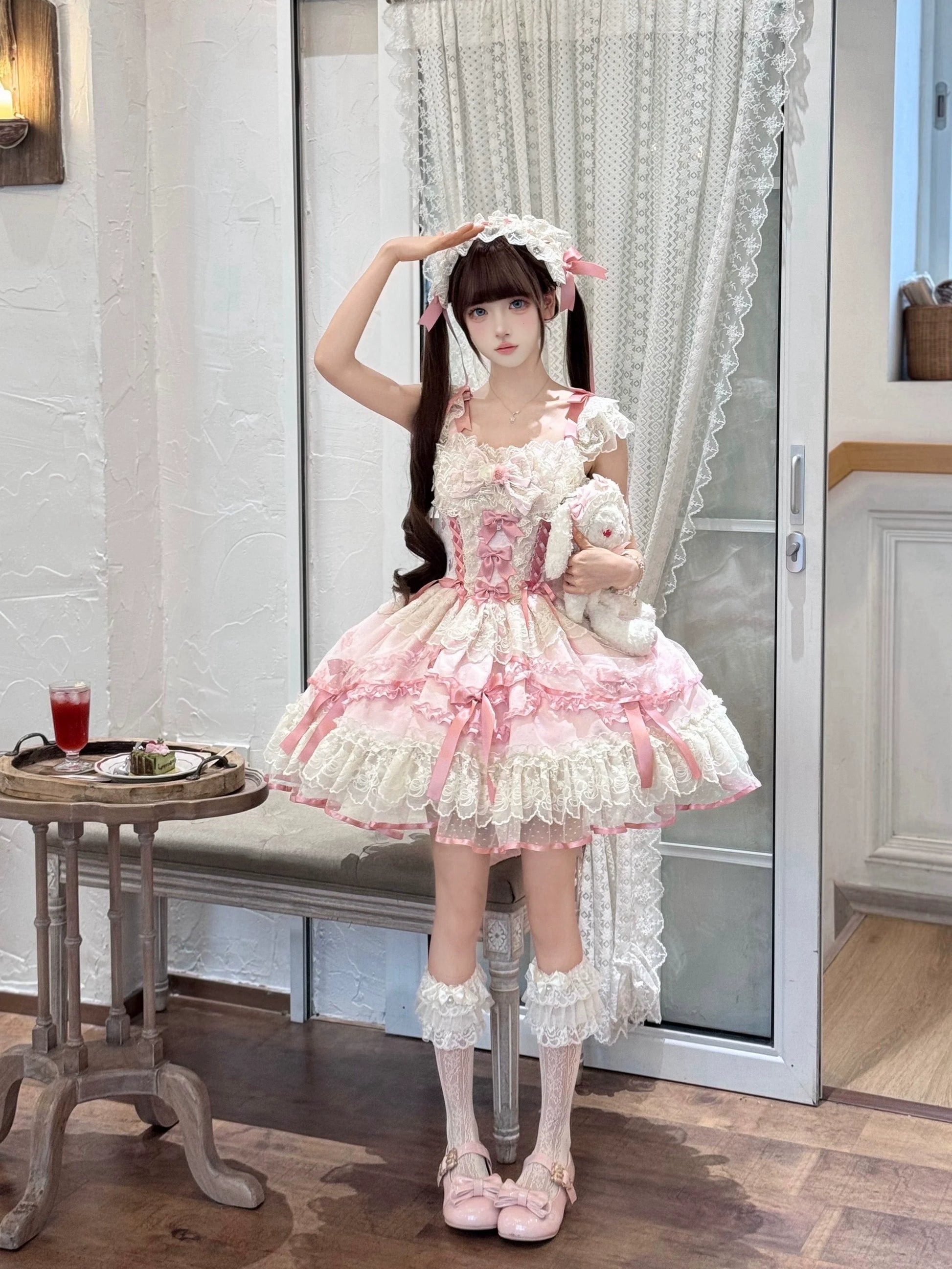 Sugar Girl - Dreamy Butterfly - Ballet-style Sweet Lolita JSK Dress With Large Bow Trailing