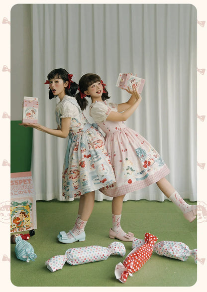 Summer Fairy - IP Collab Kawaii Lolita JSK Shirt Candy Box Hat