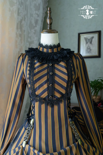 Miss Point - Perintz Manor - Gothic Lolita OP Long Sleeve Retro Lolita Dress