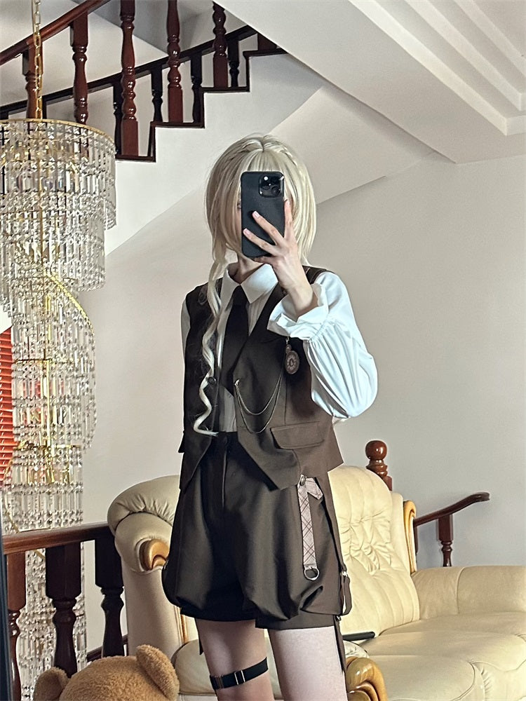 Letters from Unknown Star - Detective Rabbit Kiri - Ouji Lolita Outfits, Backpack Pants