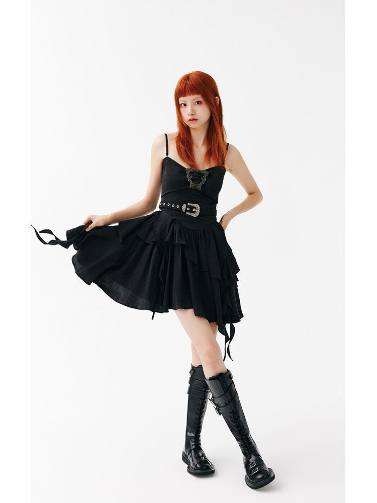 Rock Girl Sling Dress【s0000001556】