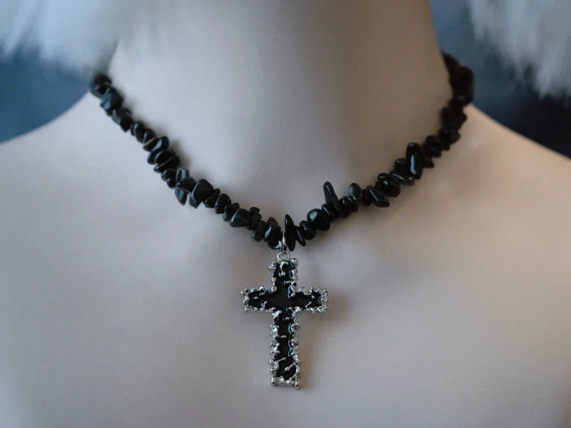 Strange Sugar - Handmade Gothic Lolita Choker, Multiple Pendant