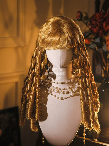 Mabuxi - Retro Lolita Wig Elegant Roman Curls Gorgeous Court Wigs