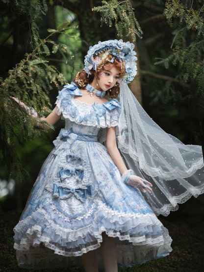Garden Cat - Flower Wedding Lolita JSK Dress