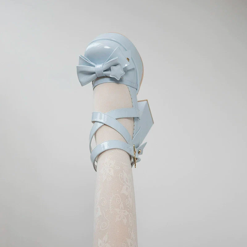 Beauty Bunny - Star Prayer - Kawaii Lolita Shoes Round Toe Summer Heels