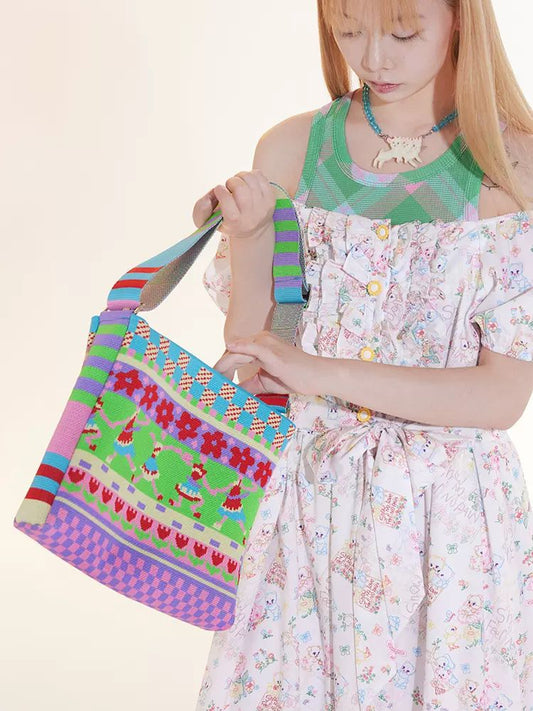 Colorful shoulder bag【s0000009050】