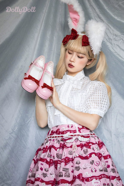 Dolly Doll - Lovers' Gift - Round Toe Middle Heel Mary Jane Lolita Shoes