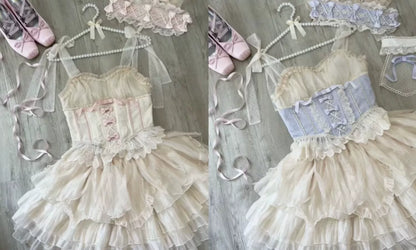Original Design - Heart Flutter Love - Sweet Lolita Accessoriy Set and Inner Wear Multicolors
