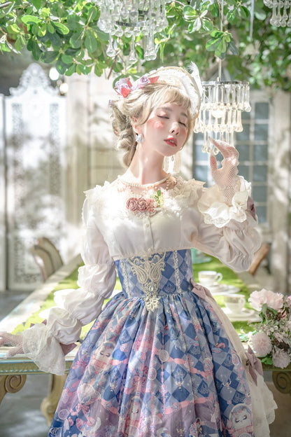 Miss Point - Elizabeth Meow - Classic Lolita Blouse Lotus Root Sleeve Lolita Shirt