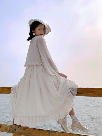 Miss point - Rhine Riverside - French Vintage Chiffon Lolita JSK