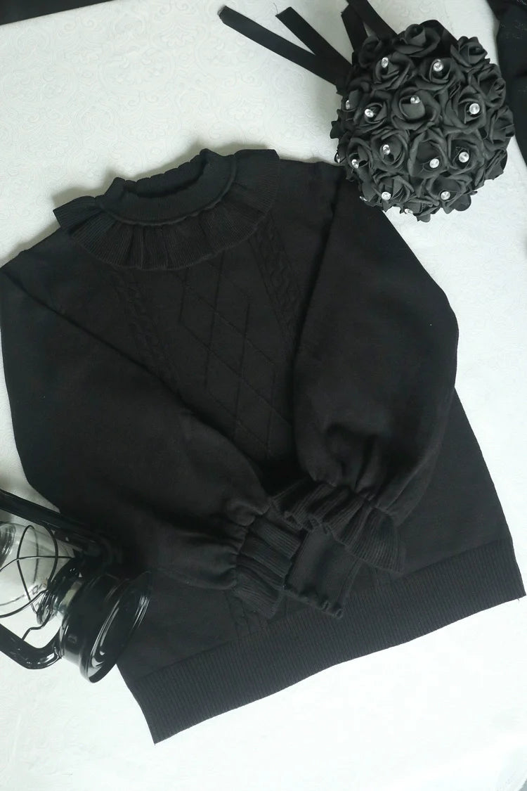 Forest Fluorescent Carps - Sweet Lolita Sweater Autumn and Winter Lolita Inner Wear