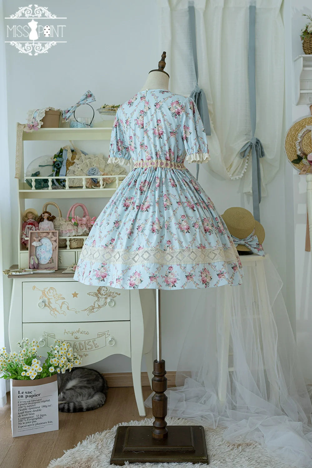 Miss Point - Customized Elegant Lolita OP Dress Cute Daily Girl Short Lolita Dress