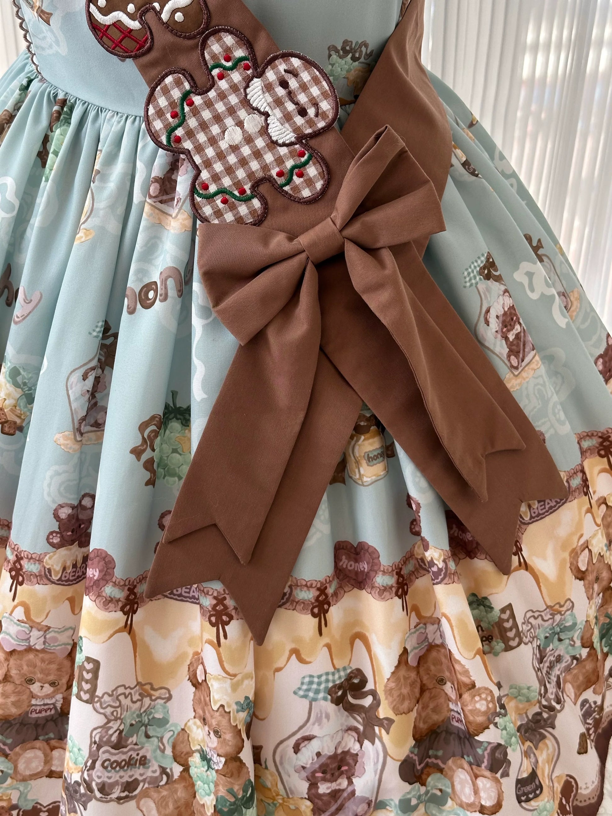 Babyblue - Bear Honey - Sweet Lolita Accessory Gingerbread Man Design