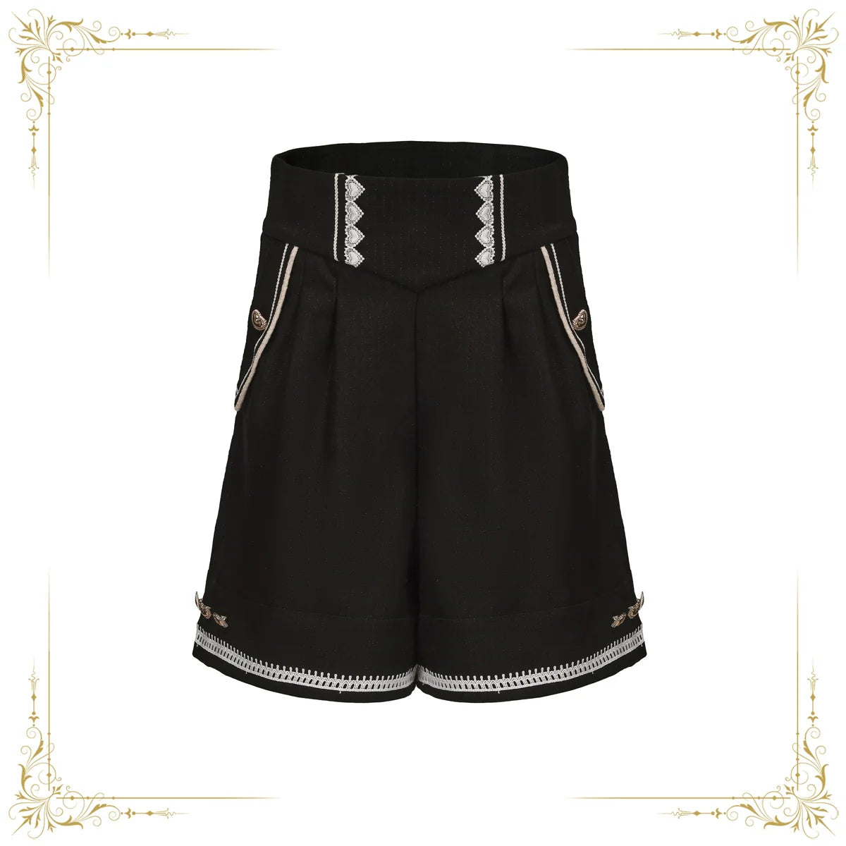 Immortal Thorn - Immortal Duke of Rabbit - Ouji Lolita Shorts With Heart-Shaped Detail