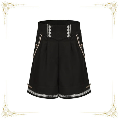 Immortal Thorn - Immortal Duke of Rabbit - Ouji Lolita Shorts With Heart-Shaped Detail