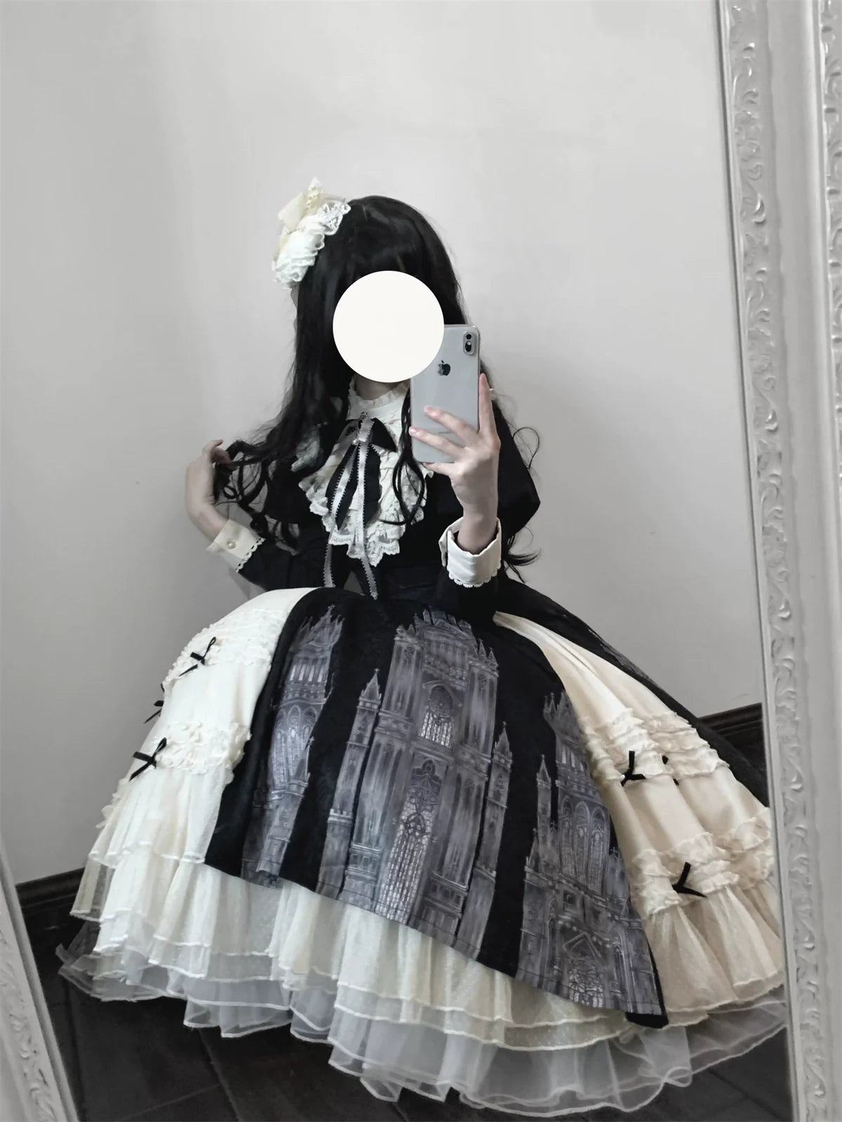Letters from Unknown Star - Church Bell - Elegant Lolita OP Dress Long Sleeve Spring Autumn