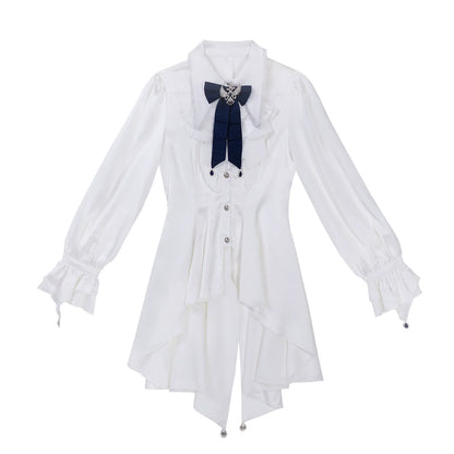 Xiongdoujiang - Chris' Son - Ouji Lolita Coat set, Irregular Hem Dress