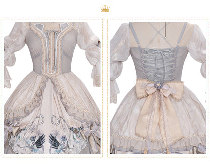 YingLuoFu - Rose Girl - Lolita Tea Party Wedding OP Dress