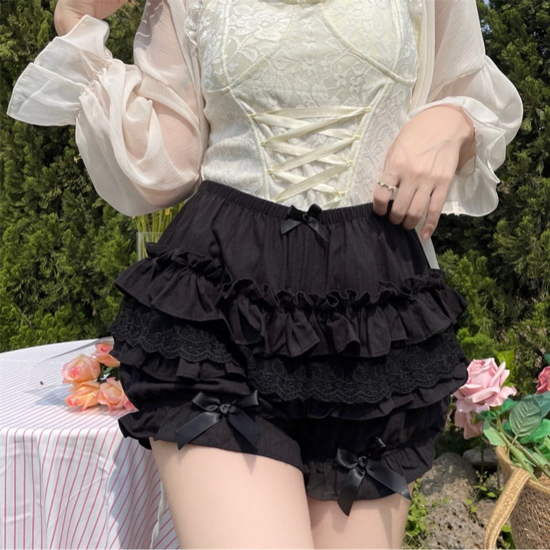 Sugar Girl - Daily Lolita Bloomers Lace Leggings for Summer Wear