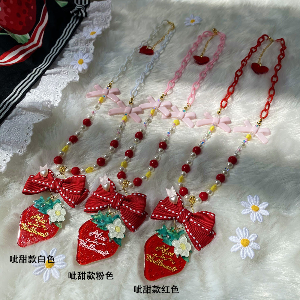 Halloween Alice - Lolita Strawberry Accessory Set