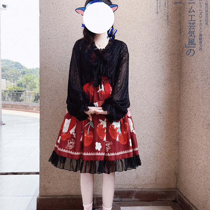 Sakurada Fawn - Chiffon Puff Sleeve Lolita Cardigan