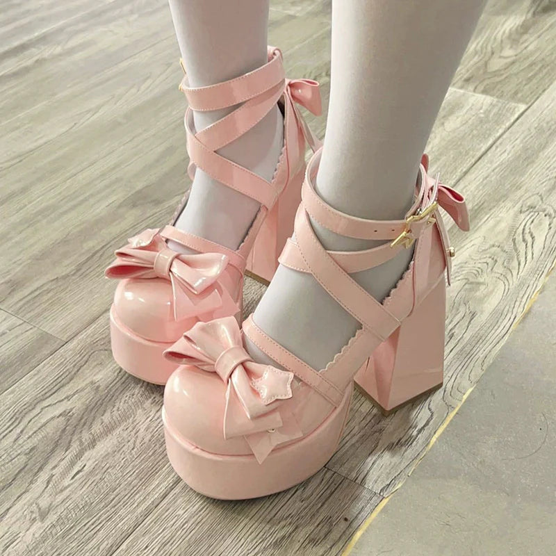 Beauty Bunny - Star Prayer - Kawaii Lolita Shoes Round Toe Summer Heels