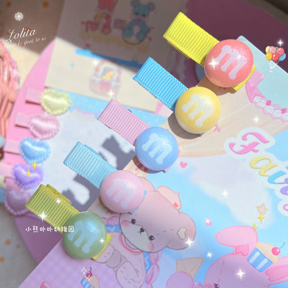 Bear Doll - Original Homemade Bared Sweet Lolita Hair Clips