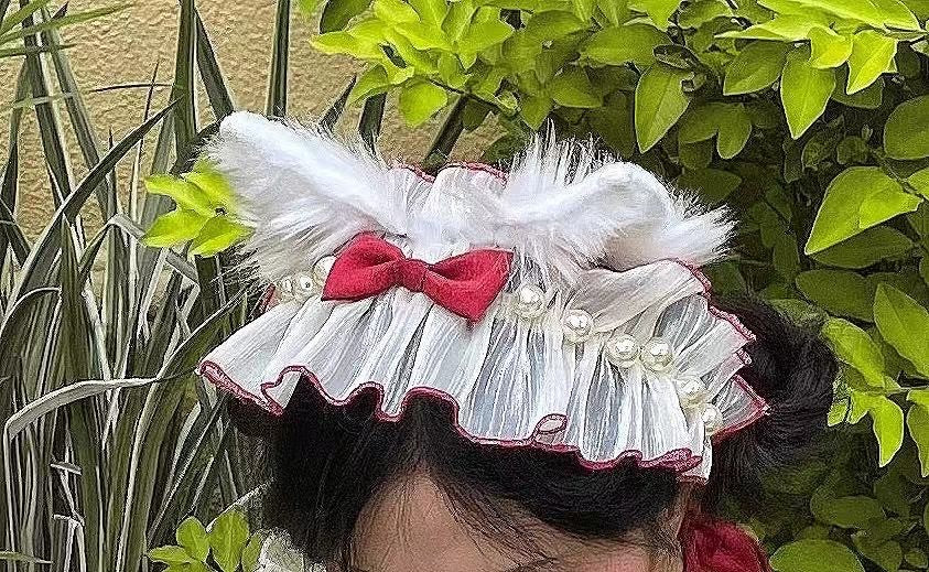 Polaris Lolita - Mermaid - Lolita Inspired Swimsuit with Tulle Overlay and Trailing