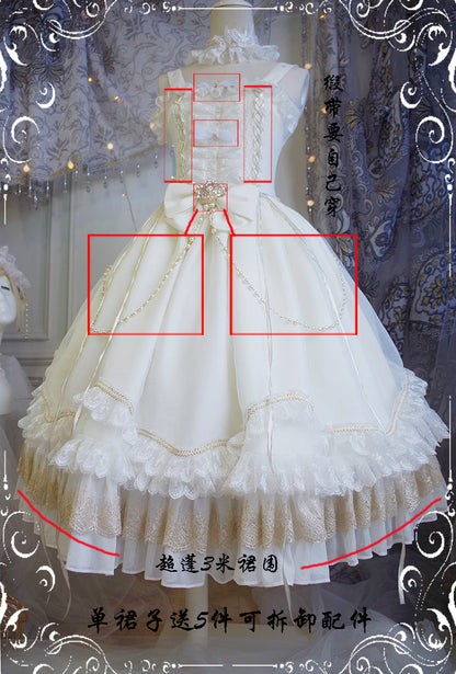 Fairy Tales - Fate Quartet Bridal Lolita Gothic JSK Dress