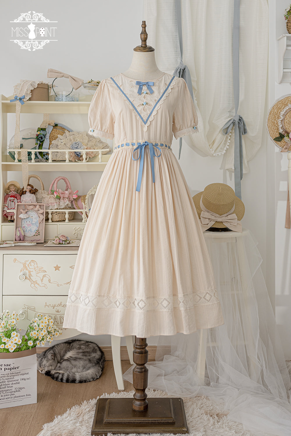Miss Point - Happy Summer Elegant Lolita Floral OP Dress