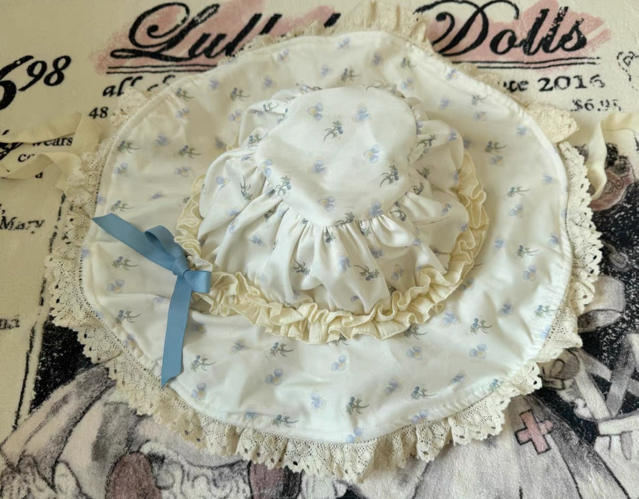 Akiyama Future Studio - Blueberry Tart Party - Sweet Blue Lolita Salopette Dress Blueberry Tart Print JSK Dress