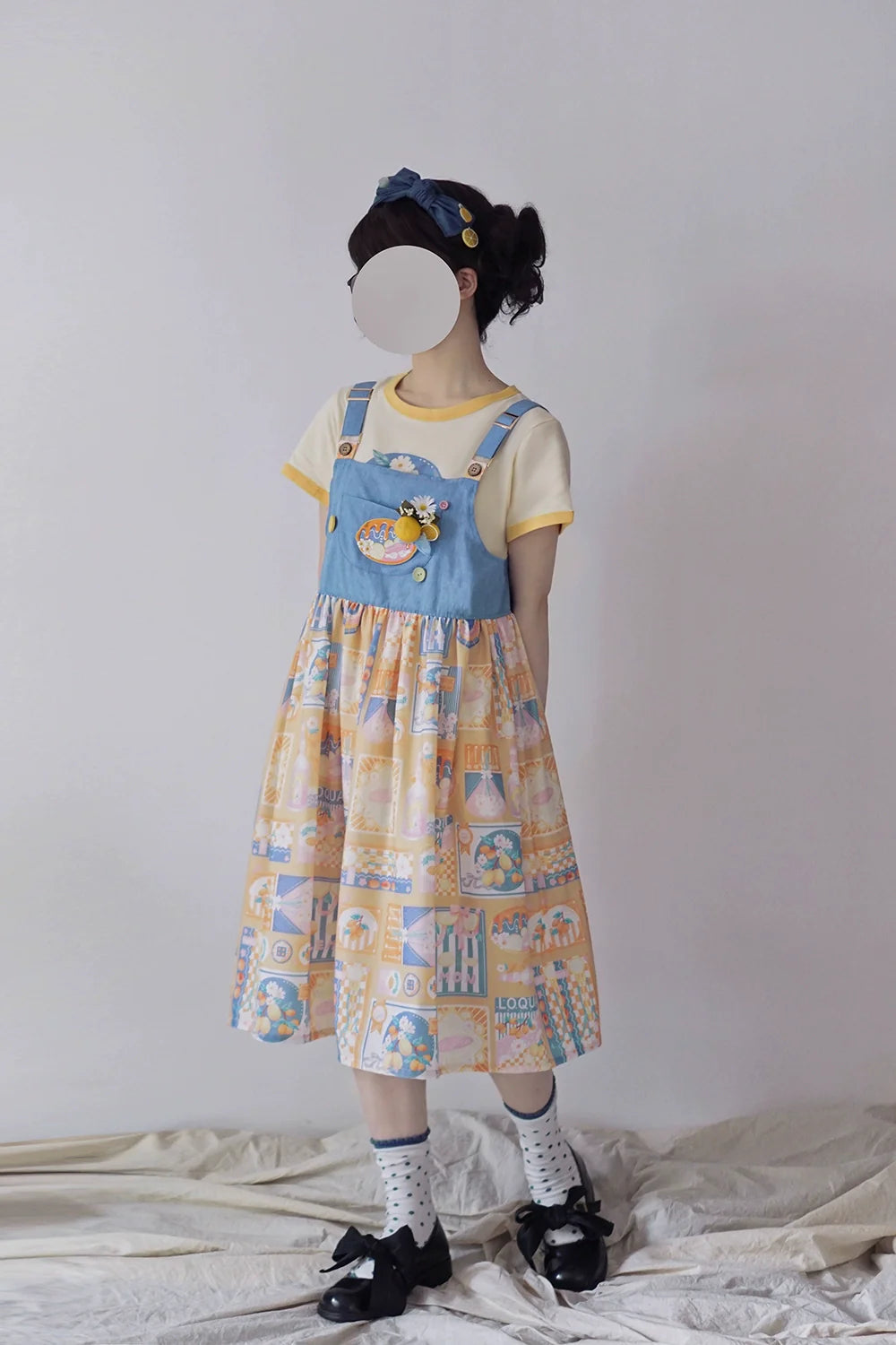 Miss Point - Daisy Lemon - Kawaii Lolita Lemon Print JSK Customized