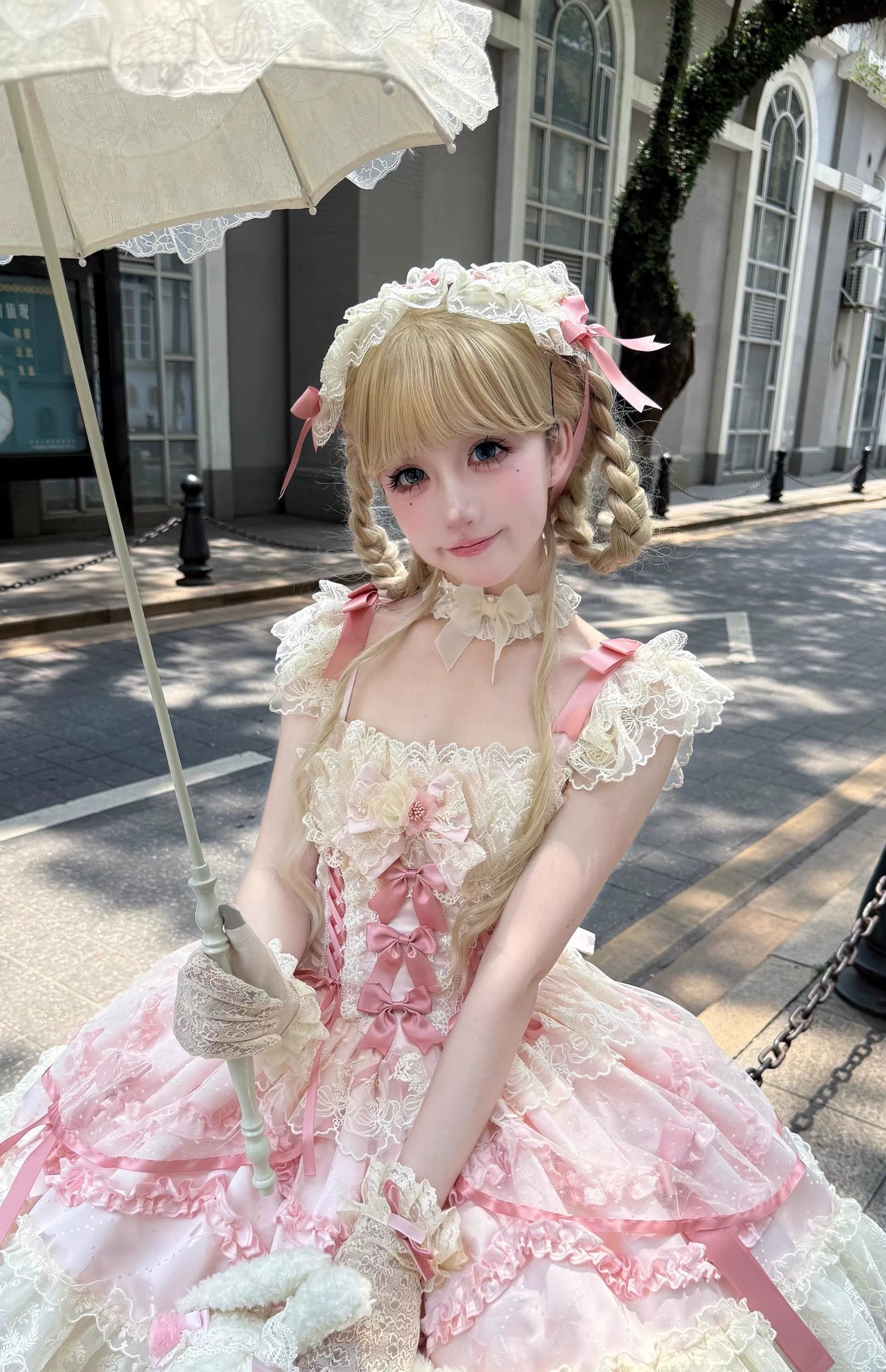 Sugar Girl - Dream Whisper Butterfly - Ballet-Inspired Sweet Lolita JSK Dress