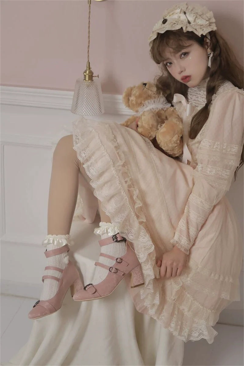 MR.Qiutian - Velia - Elegent Lolita Shoes CLA Thick Heel Shoes