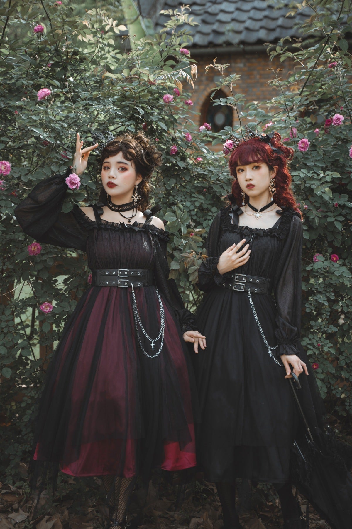 Cornfield Lolita - The Girl Assassin - Halloween Gothic Lolita Irregularly Hemline Dress