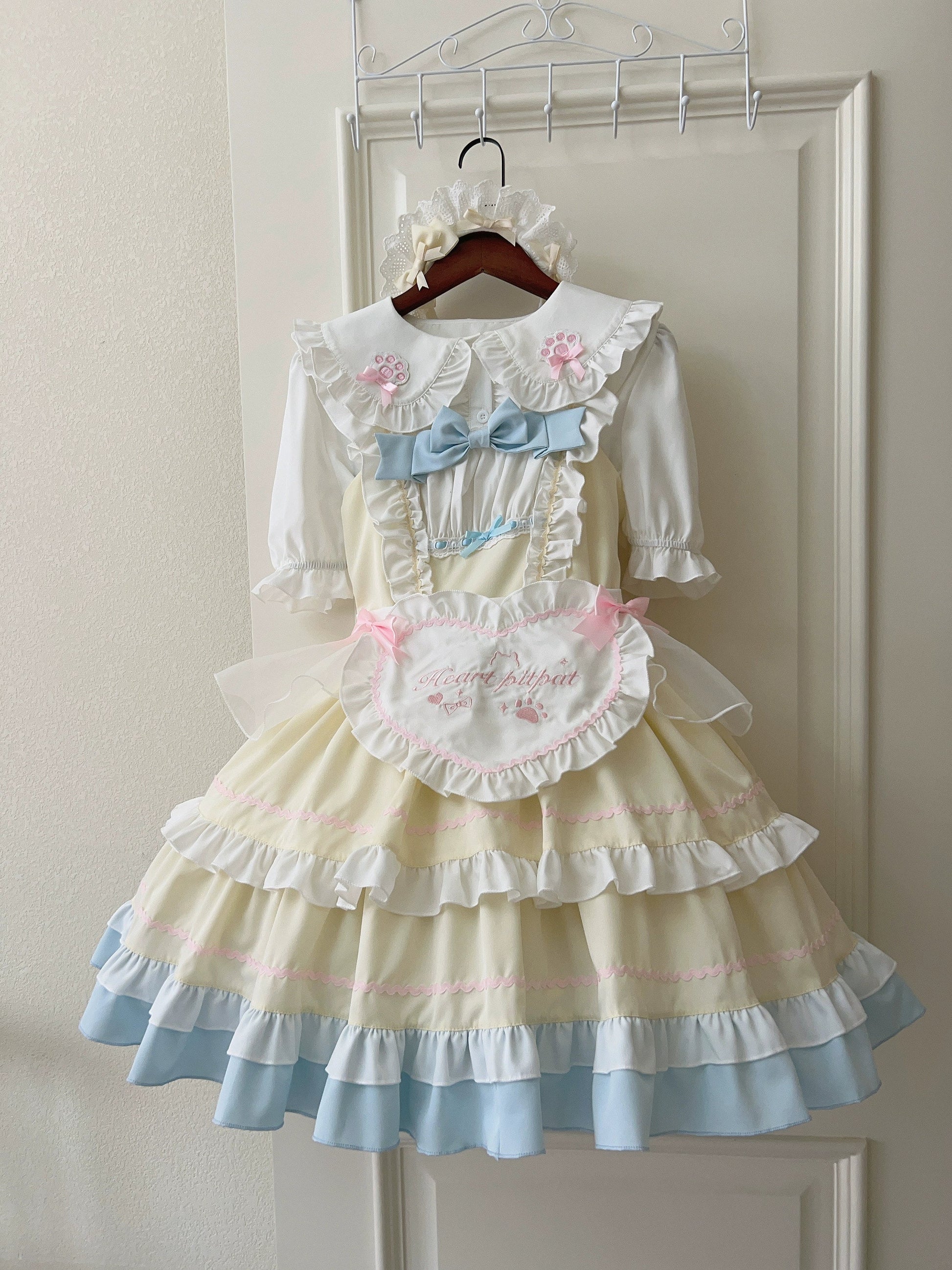 Sugar Girl - Cat Ear Tale - Sweet Lolita Jumper Dress Suspender Dress