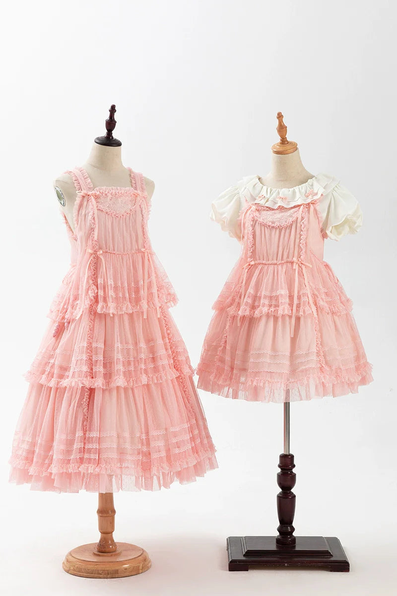 Polyhymnia - Secret Forest - Classic Lolita JSK Dress Multi-layered Dress Summer Gauze Dress
