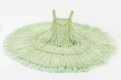 Polyhymnia - Secret Forest - Classic Lolita JSK Dress Multi-layered Dress Summer Gauze Dress