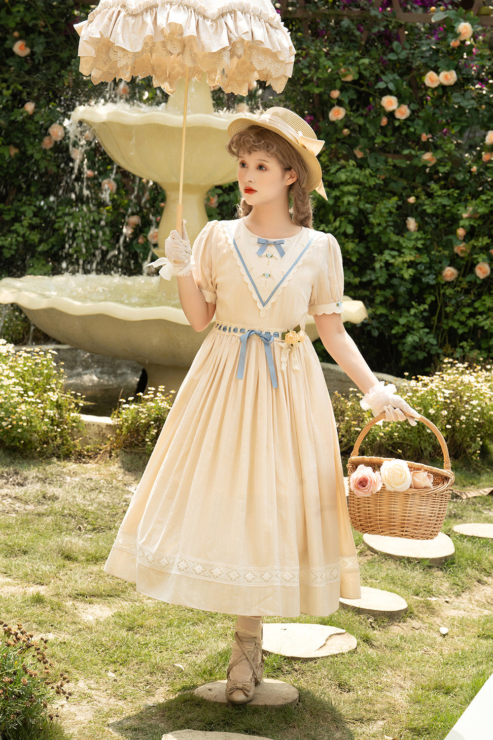 Miss Point - Happy Summer Elegant Lolita Floral OP Dress