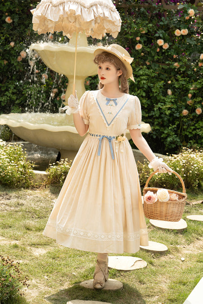 Miss Point - Happy Summer Elegant Lolita Floral OP Dress