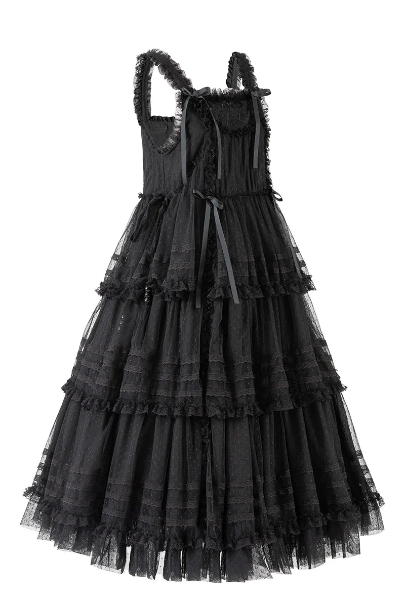 Polyhymnia - Secret Forest - Classic Lolita JSK Dress Multi-layered Dress Summer Gauze Dress