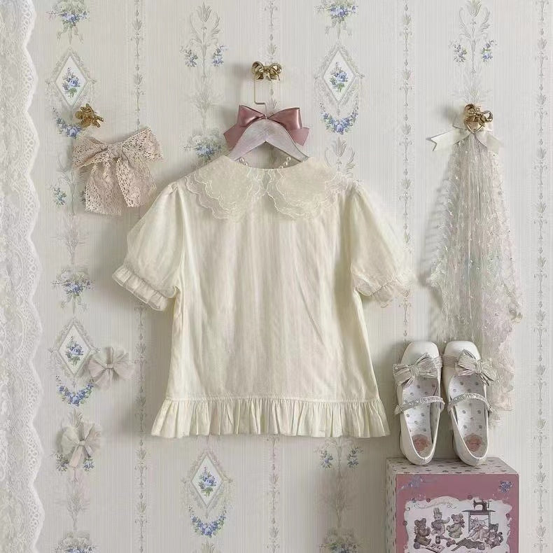 Yaya - Little Fluttershy - Multi-Colored Cotton Lolita Shirt