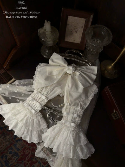 Nololita - Nightingale - Old School Lolita Shirt with Detachable Sleeves