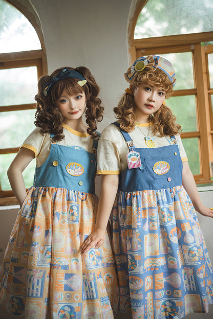 Miss Point - Daisy Lemon - Kawaii Lolita Lemon Print JSK Customized