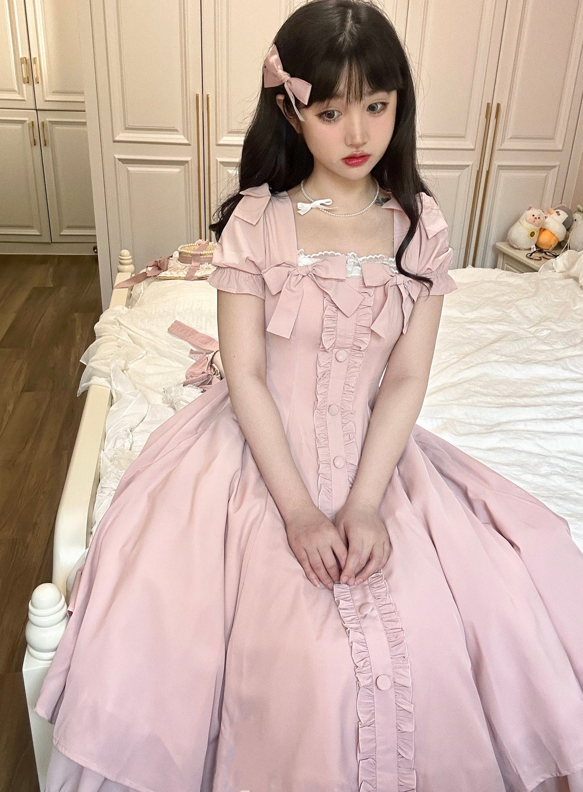 Sweet Wood - Long Vesion Elegant and Vintage Lolita OP